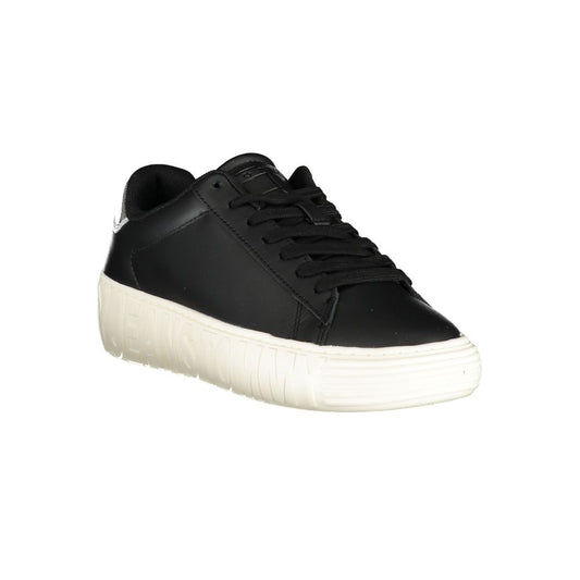 Zapatillas deportivas de piel negra para mujer
