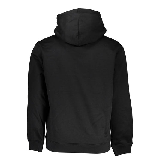 Sudadera con capucha de polar elegante en color negro
