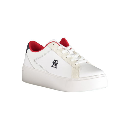 Zapatilla deportiva de poliéster blanca