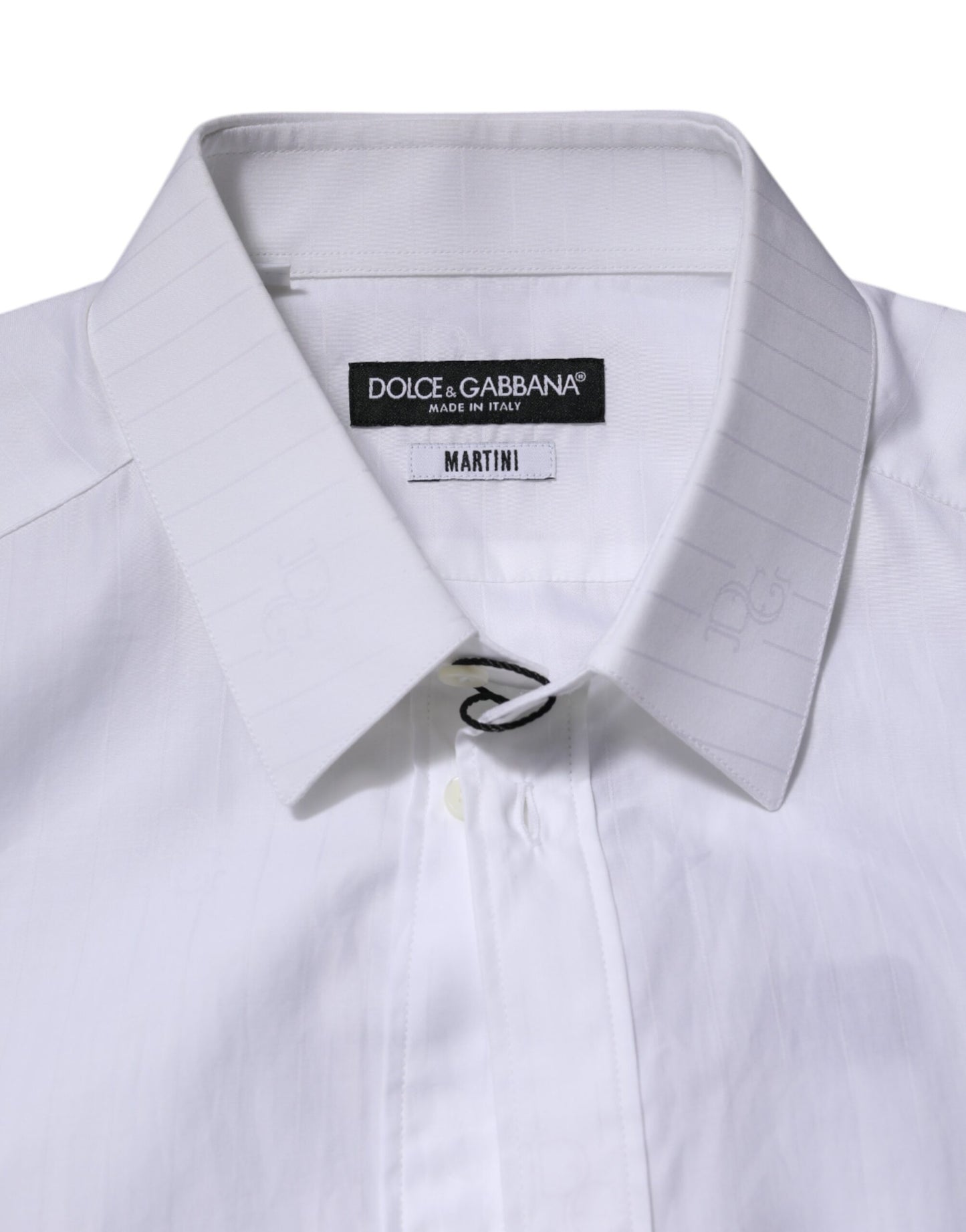 Camisa formal de manga larga MARTINI de algodón blanco