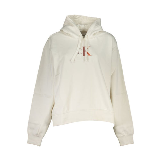 Sweat à capuche en polaire blanc chic