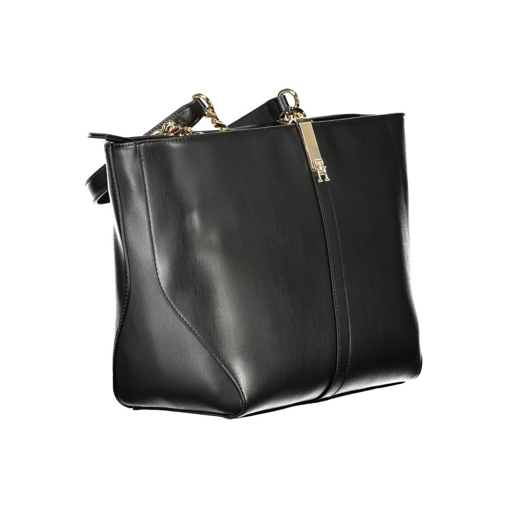 Sac à main noir en polyéthylène pour femme