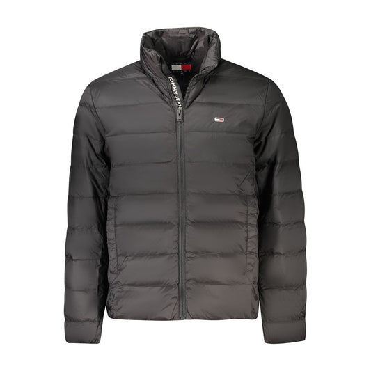Chaqueta de poliamida negra para hombre