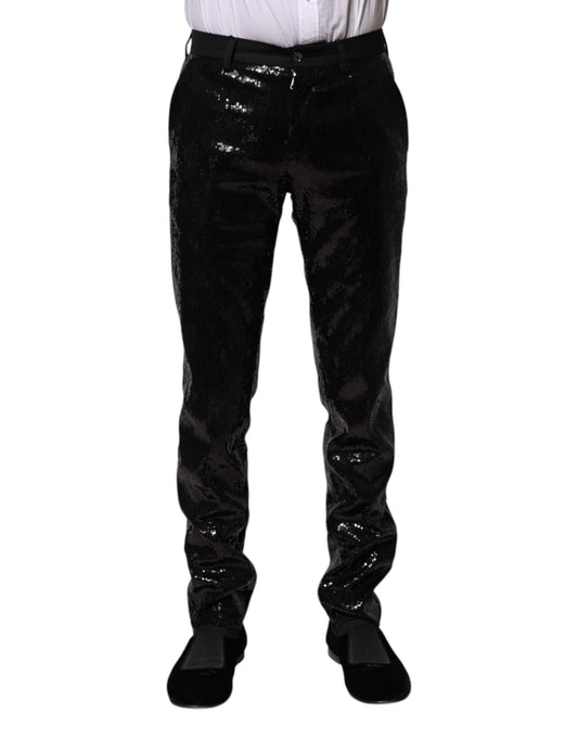 Pantalones negros con adornos de lentejuelas