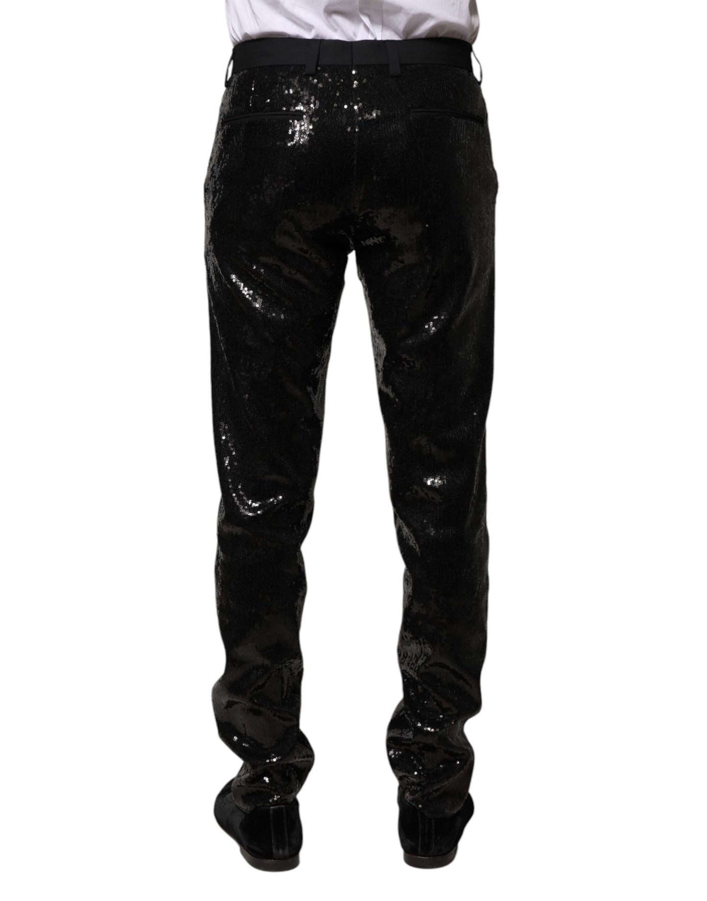 Pantalon noir à paillettes