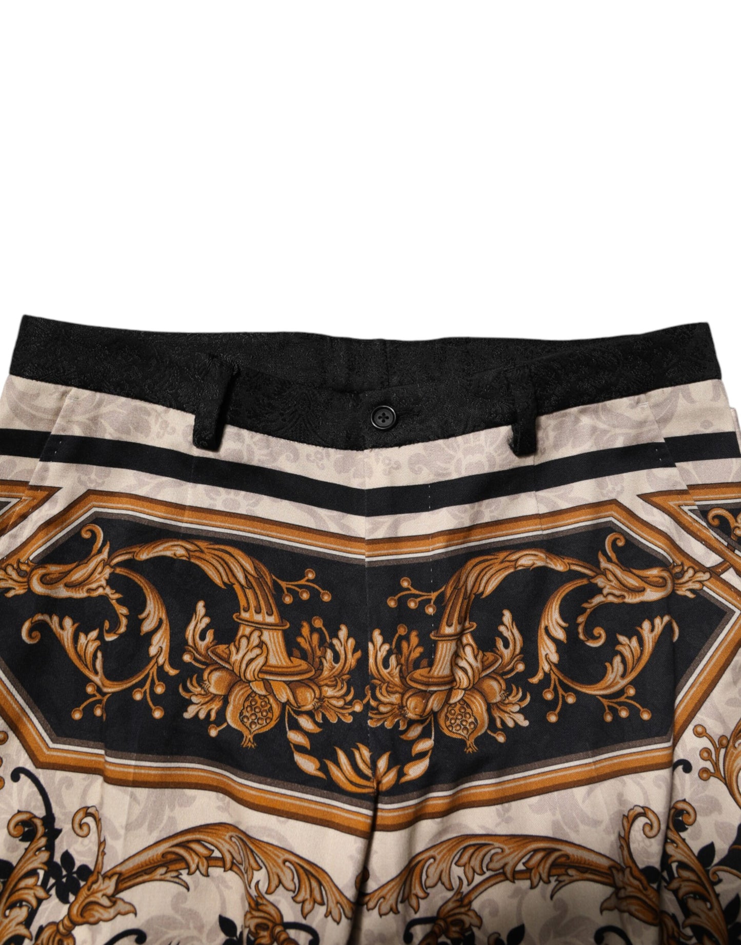 Pantalones de vestir con estampado floral multicolor