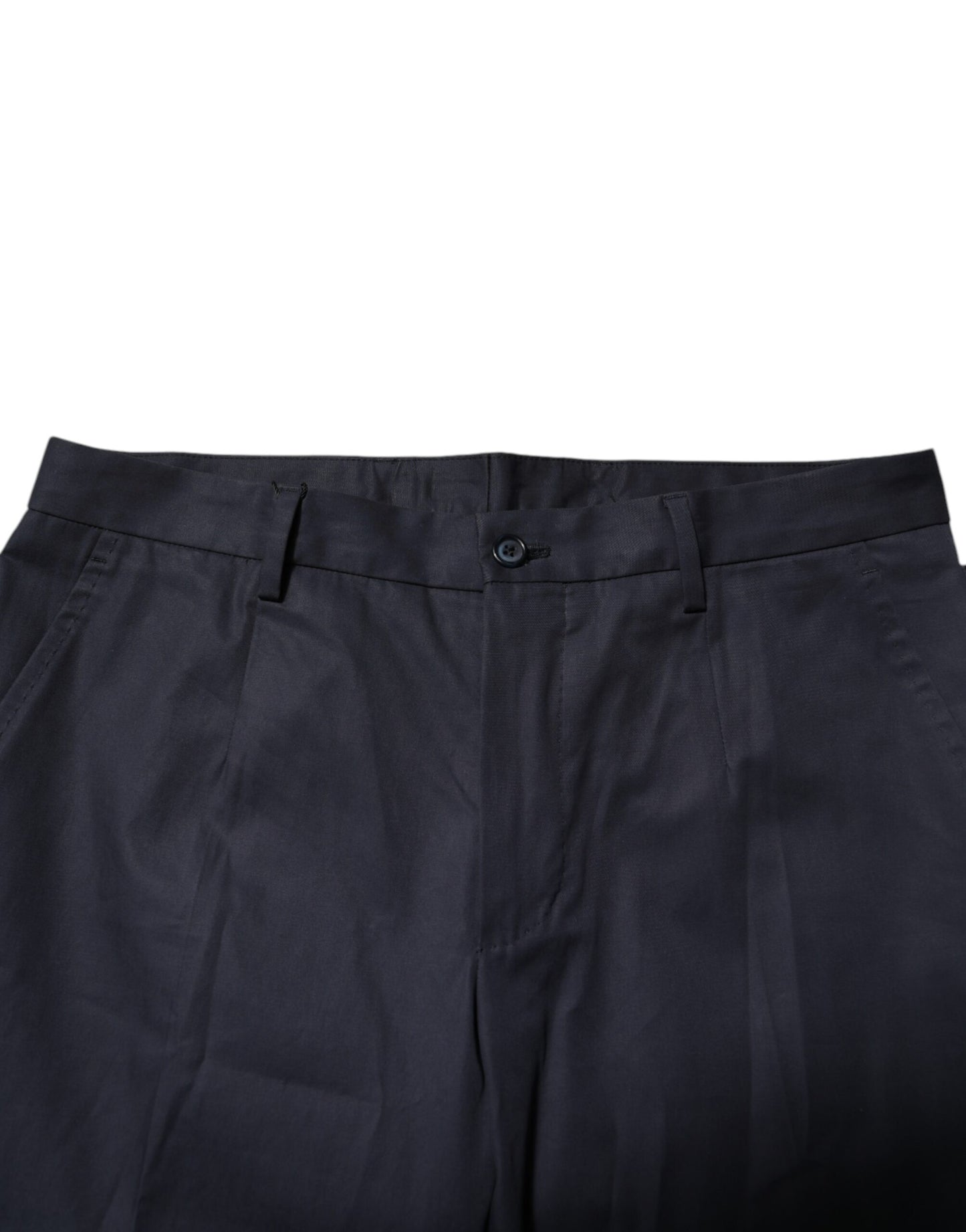 Pantalones formales de algodón azul oscuro
