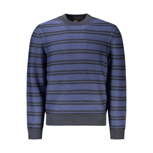 Suéter de lana azul para hombre