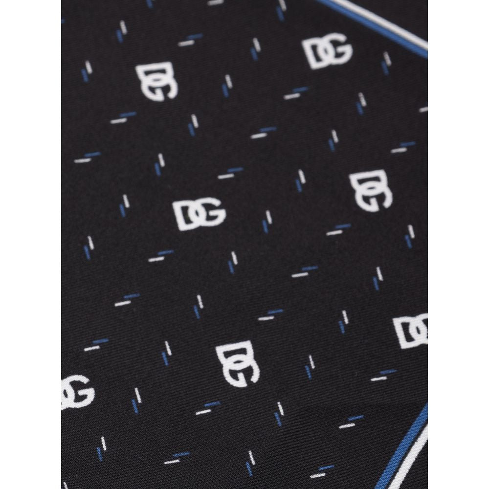 Pochette en soie noire