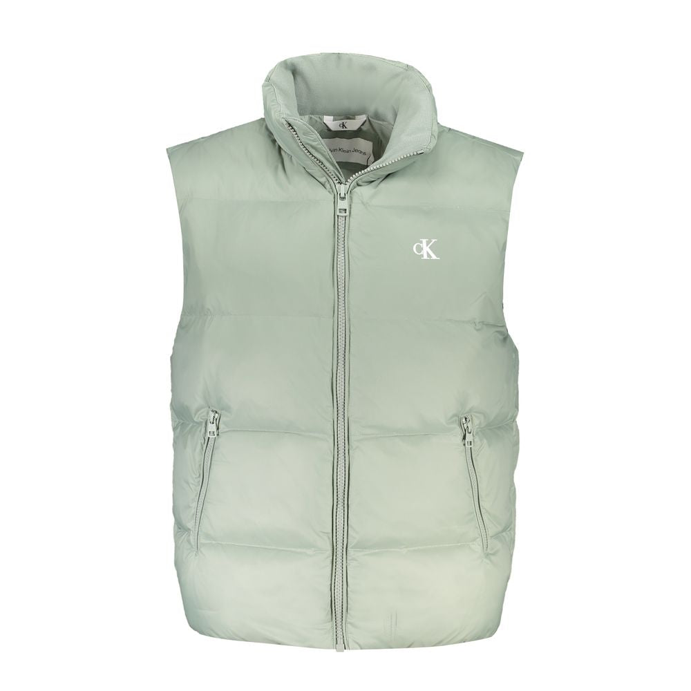 Chaqueta de poliamida verde