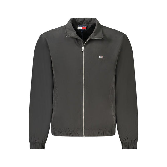 Chaqueta de poliéster negra para hombre