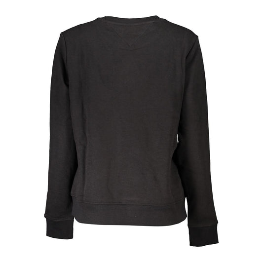 Pull femme en coton noir