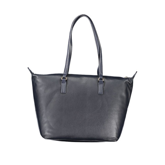 Sac à main en polyester bleu