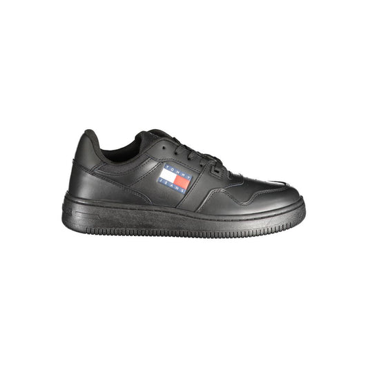 Zapatillas deportivas negras de poliéster