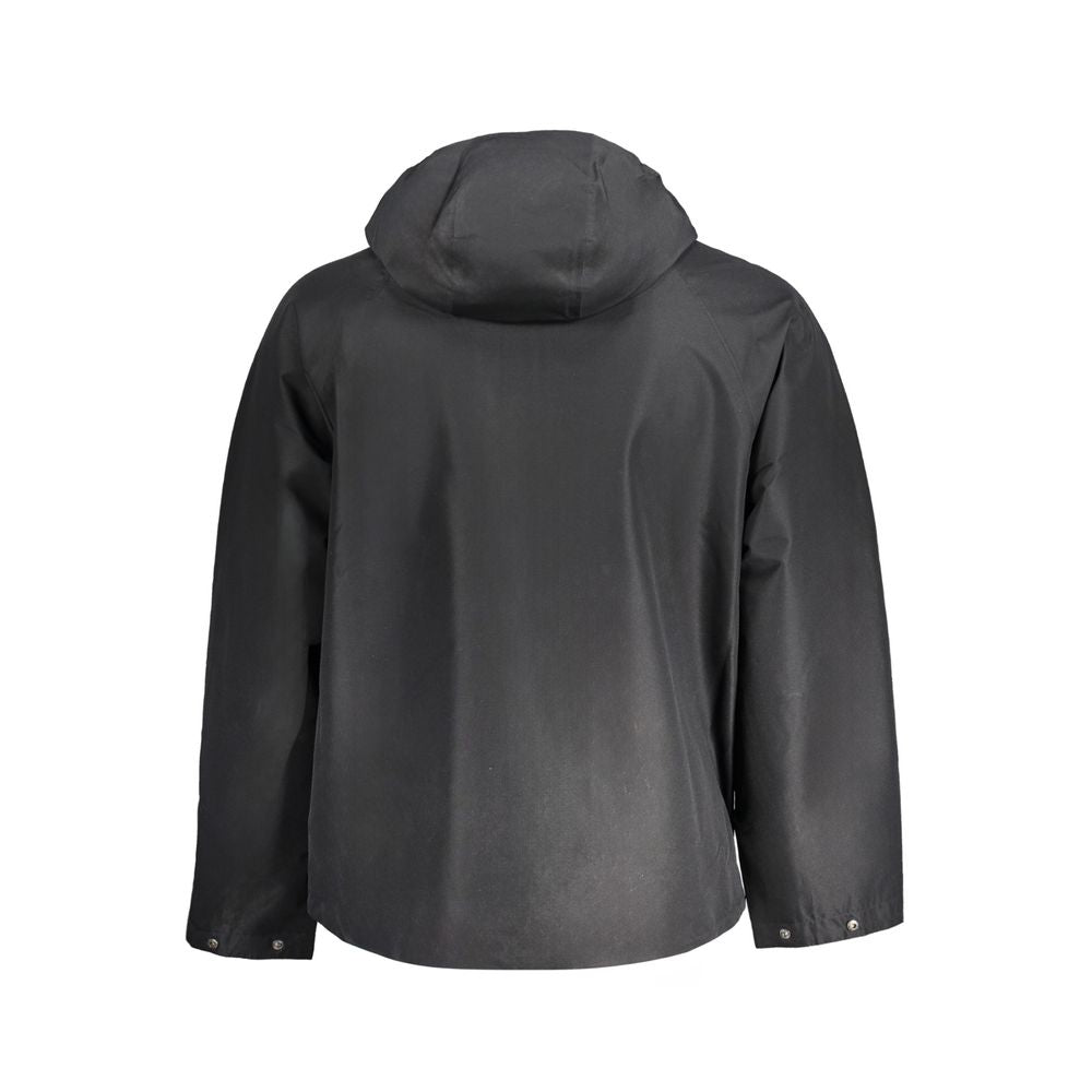 Chaqueta de poliéster negra