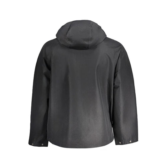 Chaqueta de poliéster negra
