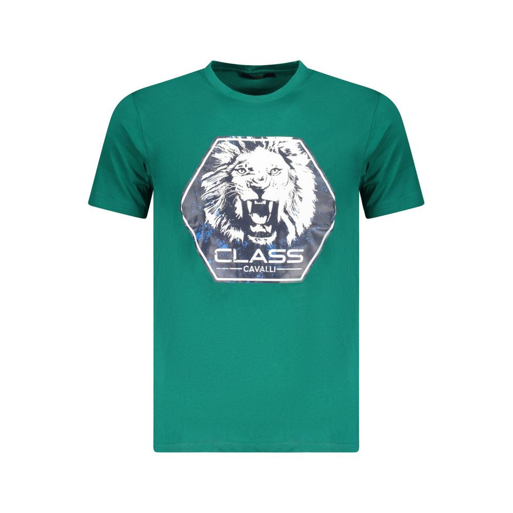 Camiseta de algodón verde