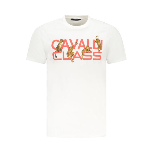 Camiseta blanca de algodón para hombre