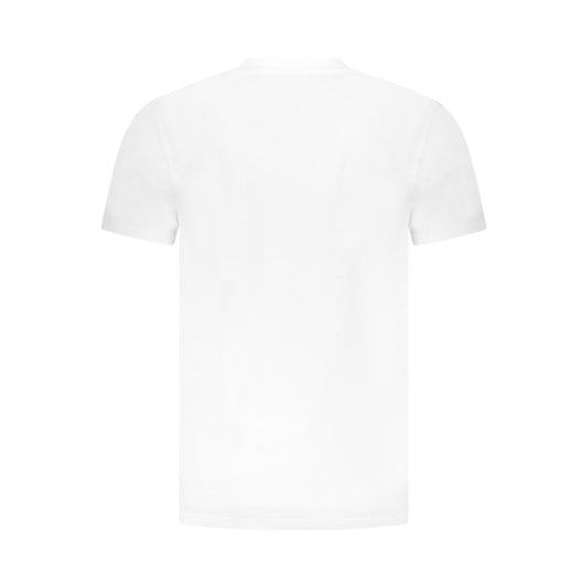Camiseta blanca de algodón para hombre