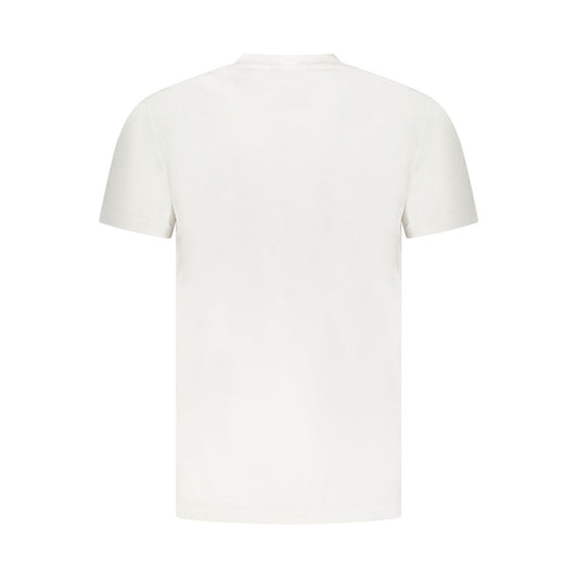 Camiseta blanca de algodón para hombre