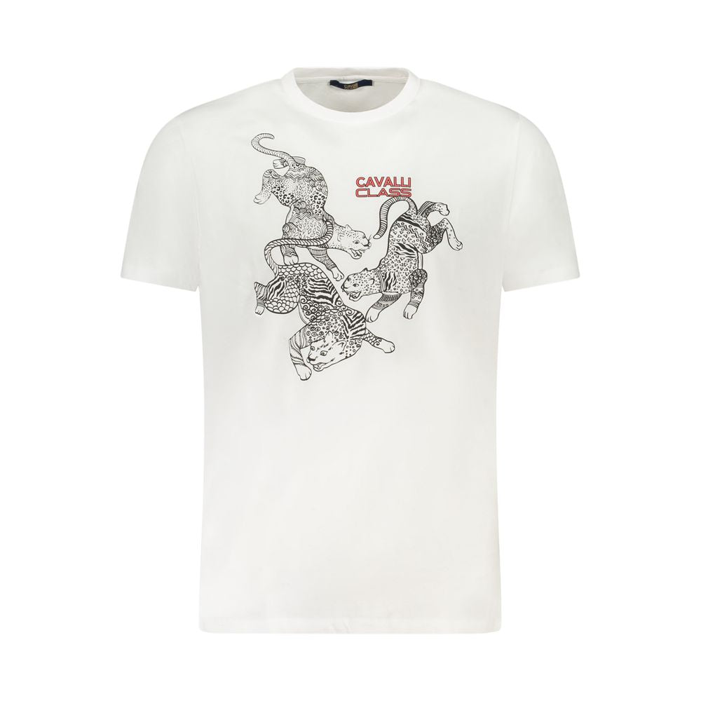 Camiseta blanca de algodón para hombre