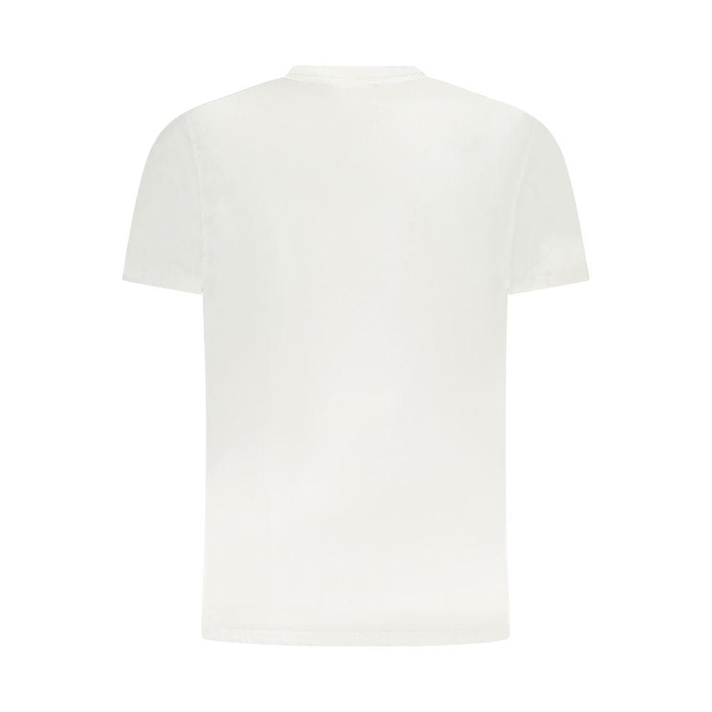 Camiseta blanca de algodón para hombre