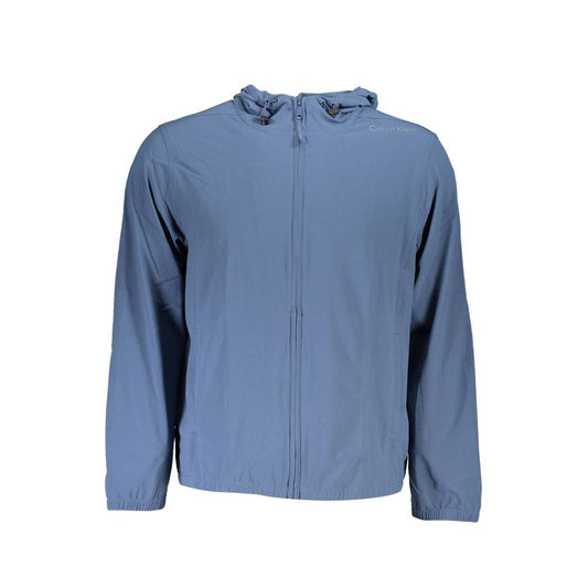 Pull homme en polyester bleu