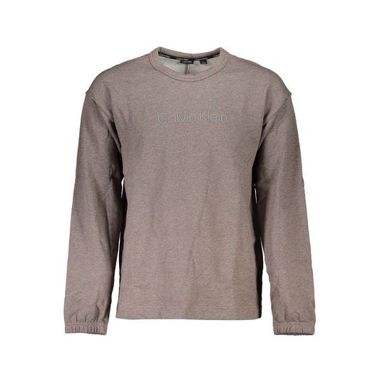 Sweat-shirt à logo brossé marron chic