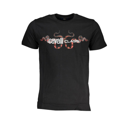 Camiseta de algodón negra