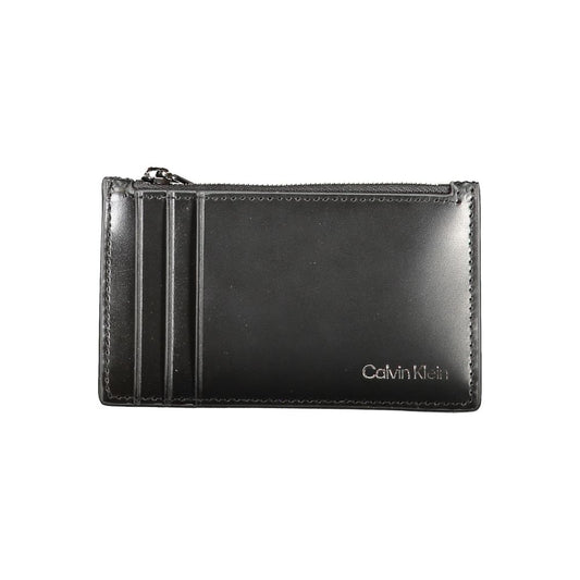 Cartera de cuero negra