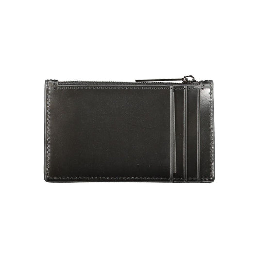 Cartera de cuero negra