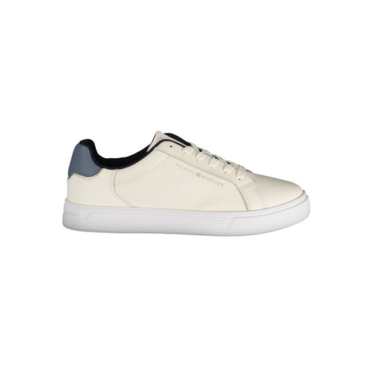 Zapatillas de piel beige para mujer