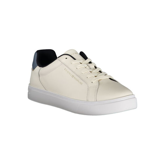 Zapatillas de piel beige para mujer