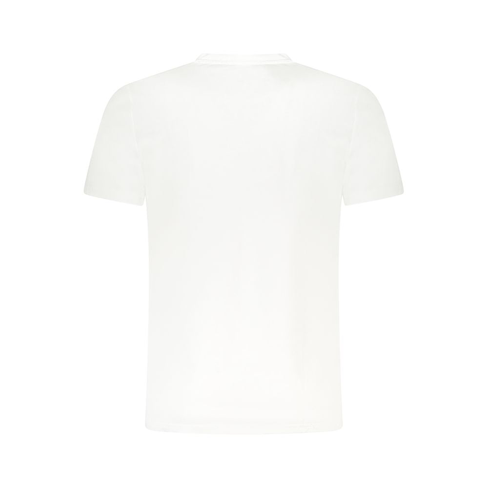 Camiseta blanca de algodón para hombre