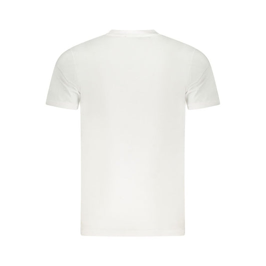 Camiseta blanca de algodón para hombre