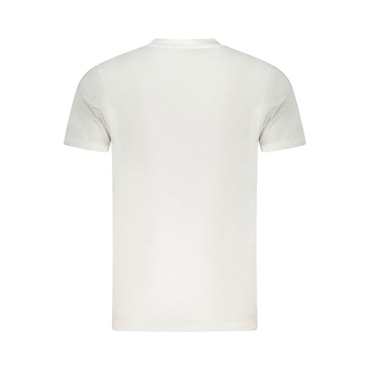 Camiseta blanca de algodón para hombre
