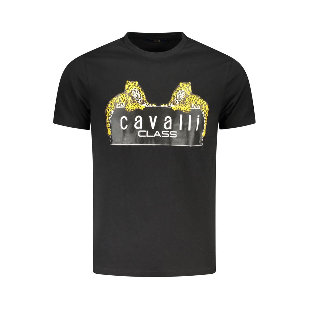 Camiseta de algodón negra