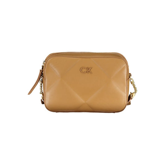 Sac à main en polyester marron