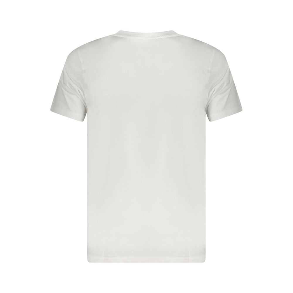 Camiseta blanca de algodón para hombre