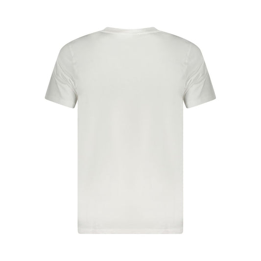 Camiseta blanca de algodón para hombre