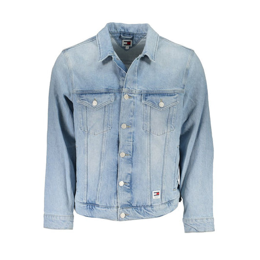 Chaqueta de algodón azul claro para hombre