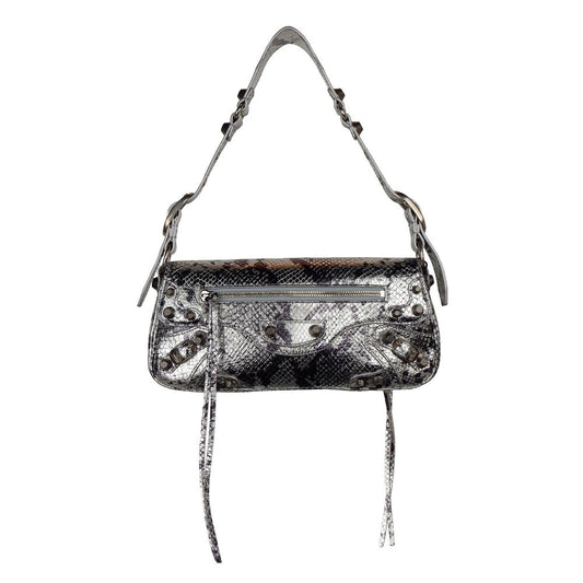 Sac à main en cuir de veau gris