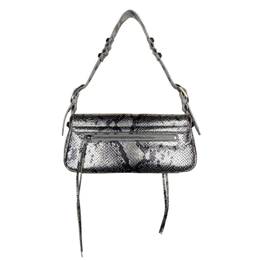 Sac à main en cuir de veau gris