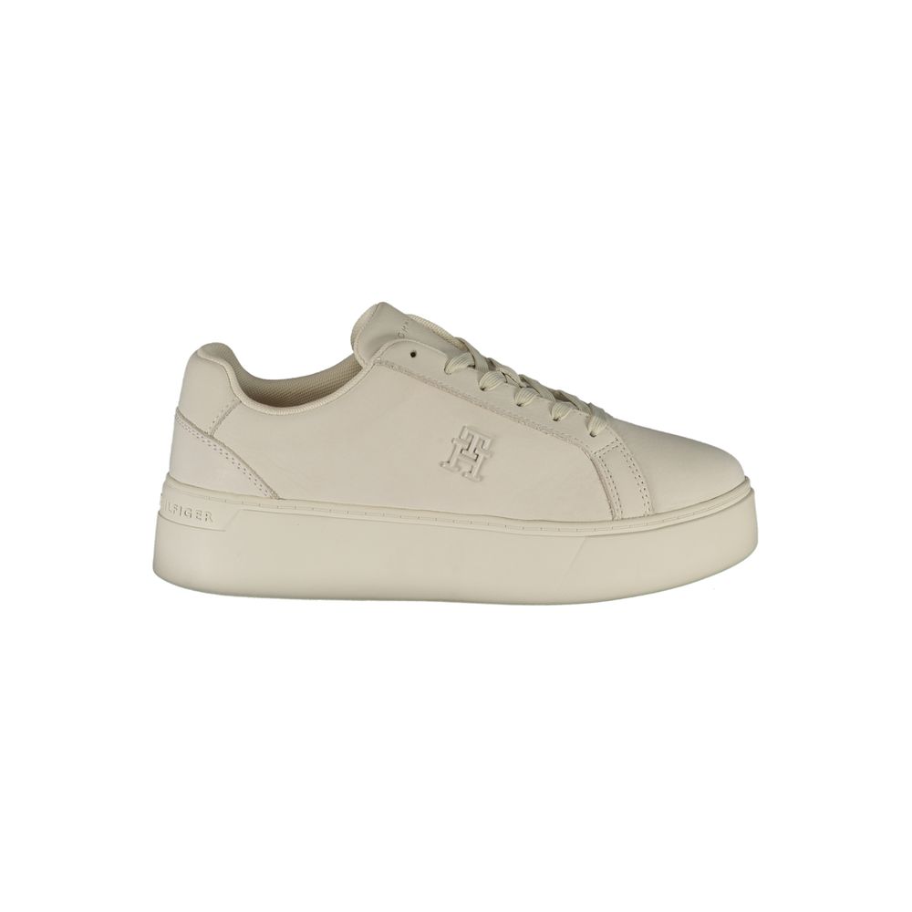 Zapatilla deportiva de poliéster blanca