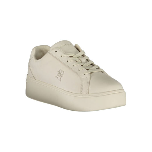 Zapatilla deportiva de poliéster blanca