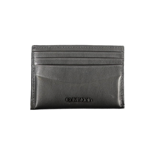 Cartera de cuero negra