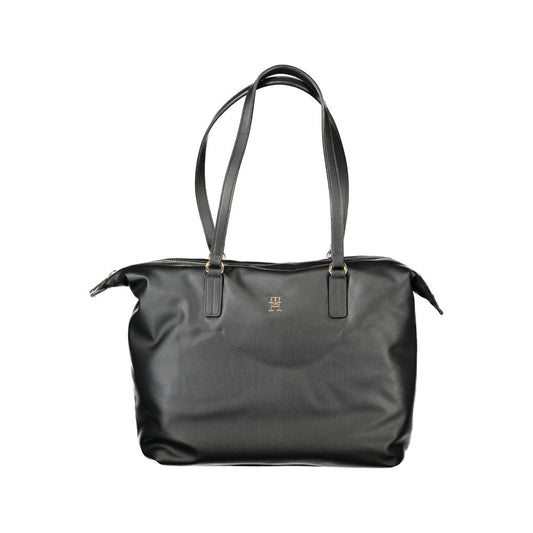 Sac à main femme en polyester noir