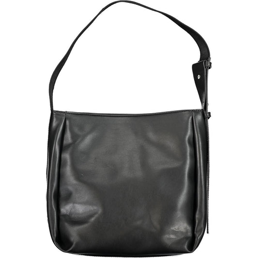 Sac à main en polyester noir