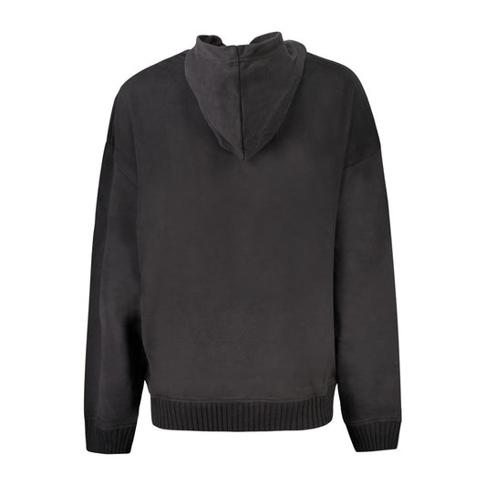 Suéter de algodón negro para mujer