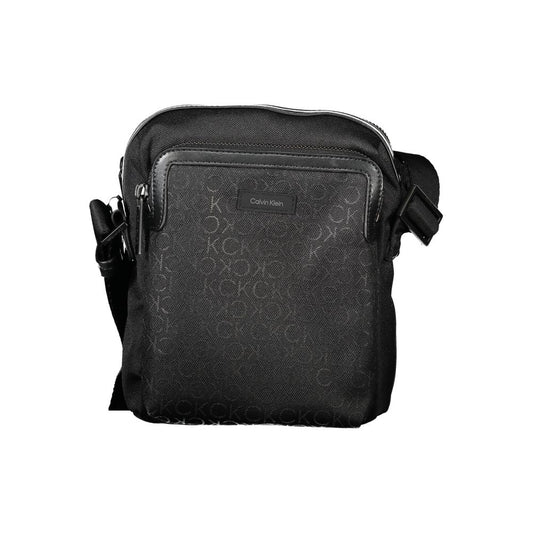 Sac à bandoulière noir en polyester pour homme